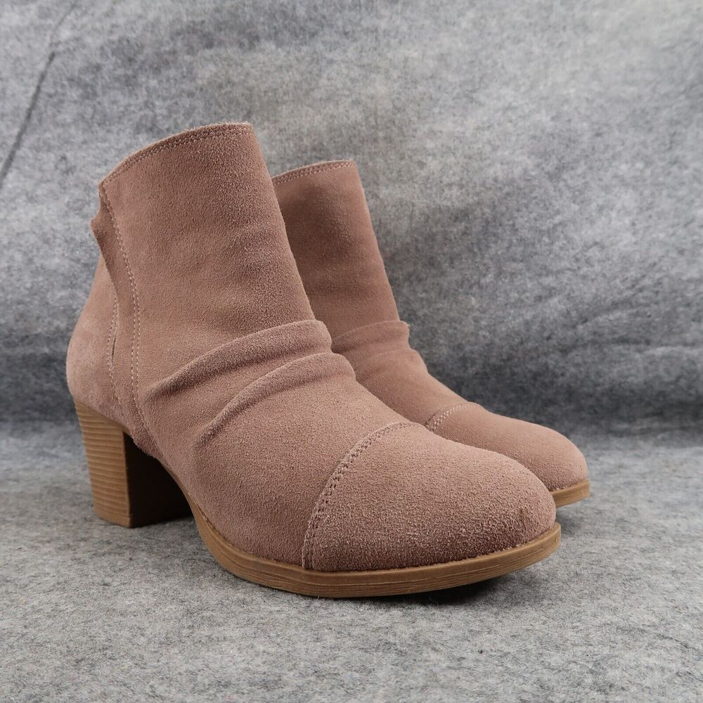 Skechers Shoes Womens 7.5 Bootie Fashion Leather Memory Foam Taxi Uptown Comfort
